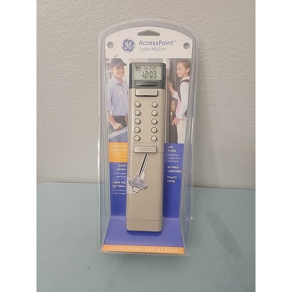 GE Access Point Digital Key Safe HIDEAKEY METAL GRAY Hide a Key New Sealed